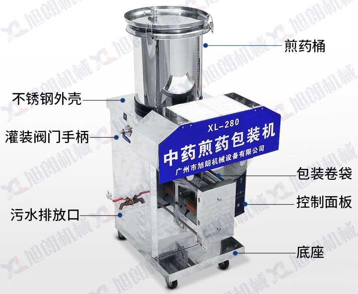 中藥煎藥包裝機(jī)結(jié)構(gòu)圖